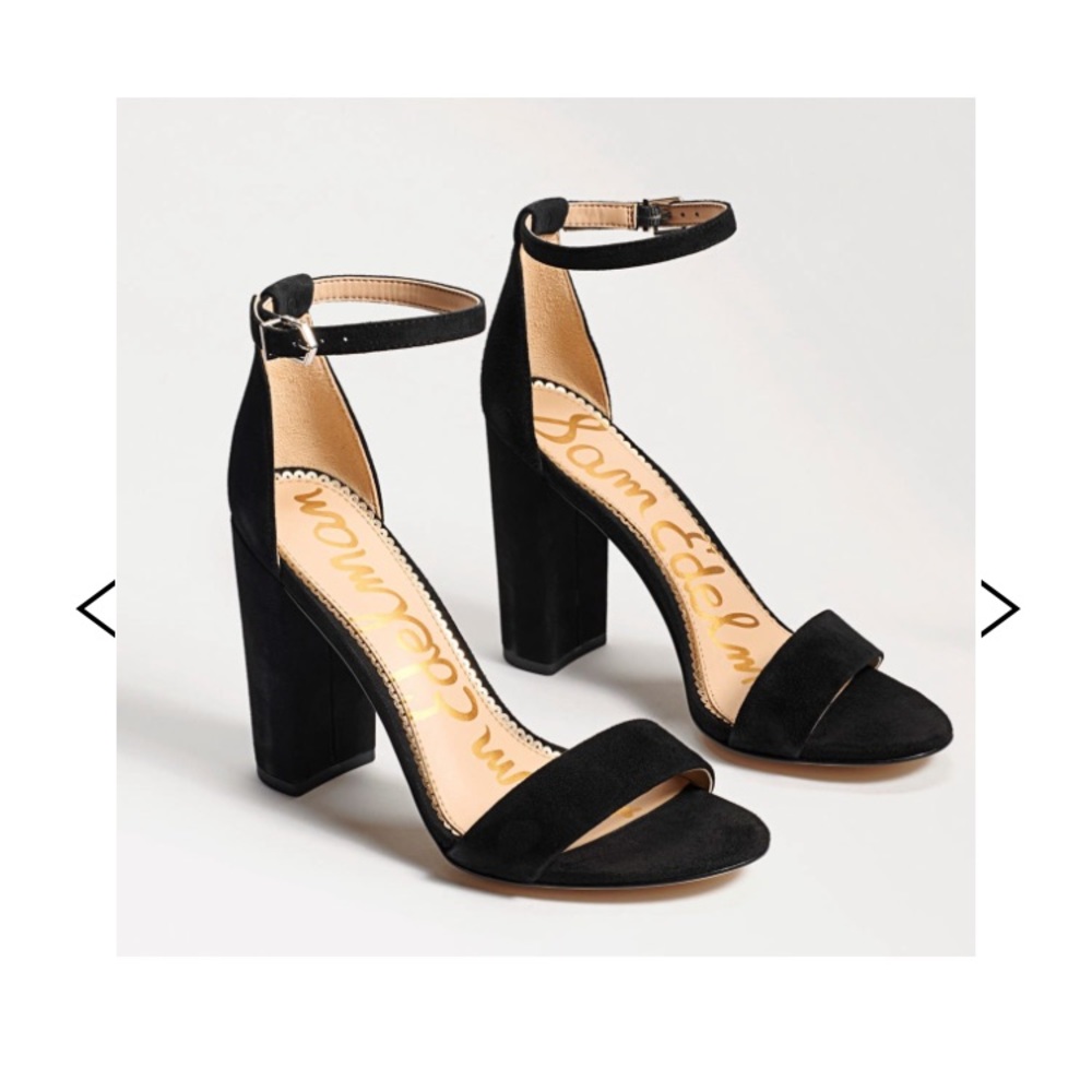 Sam Edelman Yaro Black Suede Heels